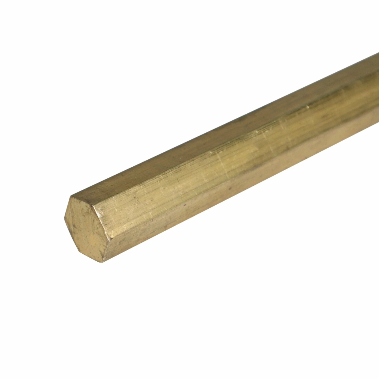 Шестигранник латунный 7 п/тв ПТ, длина 3 м, марка Л63
