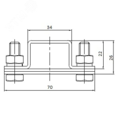 Держатель для полосы до 40 мм, сталь горячеоцинкованная 831 40 OBO Bettermann
