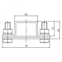 Держатель для полосы до 40 мм, сталь горячеоцинкованная 831 40 OBO Bettermann